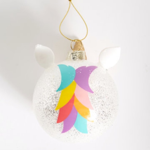 SunnyLife Unicorn Festive Bauble Ornament - Picture 3 of 3